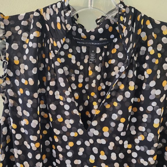 WHBM Mixed Dot Shell, Size 8, Like New - Picture 5 of 9